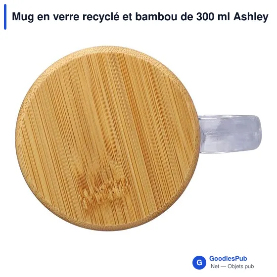 Mug en verre recyclé personnalisable avec logo - modèle Ashley - Image 7