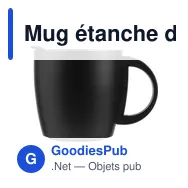 Mug étanche double paroi Rania - Miniature 1