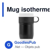 Mug isotherme étanche personnalisable 280 ml en inox avec logo - Sagaform Ted - Miniature 5
