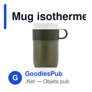 Mug isotherme étanche personnalisable 280 ml en inox avec logo - Sagaform Ted - Miniature 6