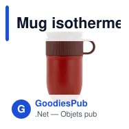 Mug isotherme étanche personnalisable 280 ml en inox avec logo - Sagaform Ted - Miniature 8