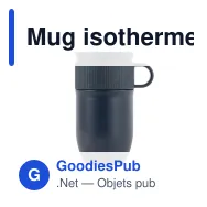 Mug isotherme étanche personnalisable 280 ml en inox avec logo - Sagaform Ted - Miniature 9