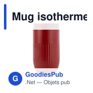 Mug isotherme étanche personnalisable 320 ml en inox avec logo - Sagaform Tova - Miniature 2