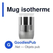 Mug isotherme étanche personnalisable 320 ml en inox avec logo - Sagaform Tova - Miniature 3