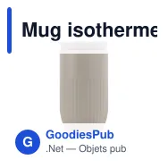 Mug isotherme étanche personnalisable 320 ml en inox avec logo - Sagaform Tova - Miniature 6