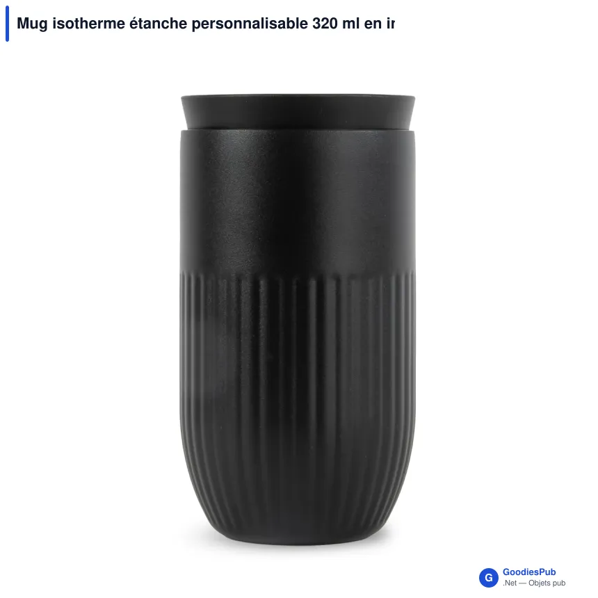 Mug isotherme étanche personnalisable 320 ml en inox avec logo - Sagaform Tova - Image 8
