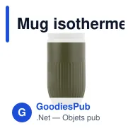 Mug isotherme étanche personnalisable 320 ml en inox avec logo - Sagaform Tova - Miniature 10