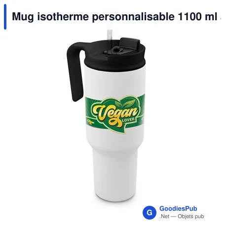 Mug isotherme personnalisable 1100 ml avec logo | Ony