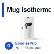 Mug isotherme personnalisable 1100 ml avec logo | Ony - Miniature 11