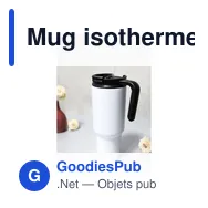 Mug isotherme personnalisable 1100 ml avec logo | Ony - Miniature 12
