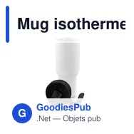 Mug isotherme personnalisable 1100 ml avec logo | Ony - Miniature 4