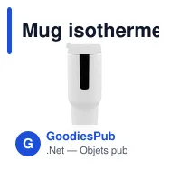 Mug isotherme personnalisable 1100 ml avec logo | Ony - Miniature 7