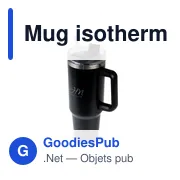 Mug isotherme personnalisable 1200 ml avec logo | Stasimus - Miniature 1