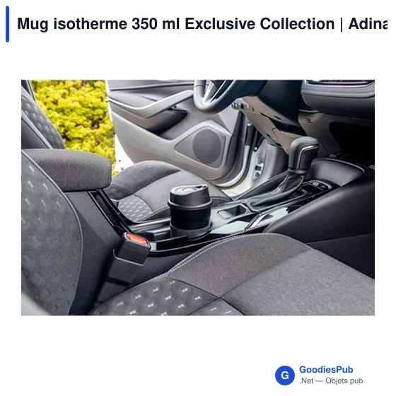 Mug isotherme personnalisable 350 ml avec logo | Adina - Image 2