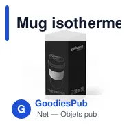 Mug isotherme personnalisable 350 ml avec logo | Adina - Miniature 11