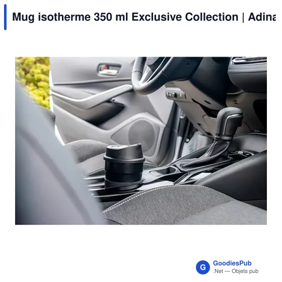 Mug isotherme personnalisable 350 ml avec logo | Adina - Image 12