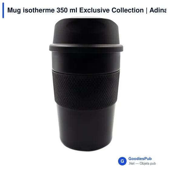 Mug isotherme personnalisable 350 ml avec logo | Adina - Image 5