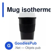 Mug isotherme personnalisable 350 ml avec logo | Adina - Miniature 6