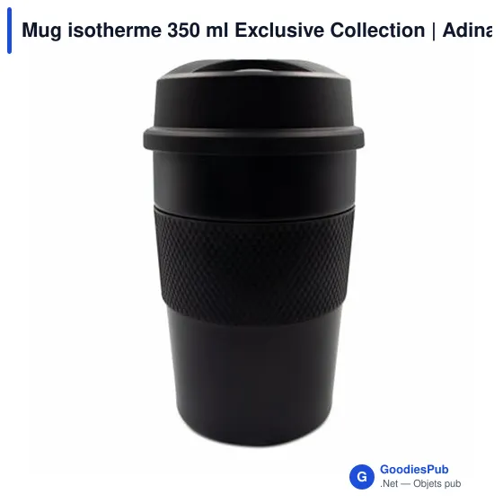 Mug isotherme personnalisable 350 ml avec logo | Adina - Image 6