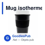Mug isotherme personnalisable 350 ml avec logo | Adina - Miniature 8