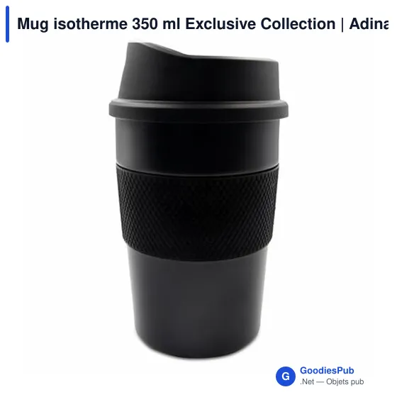 Mug isotherme personnalisable 350 ml avec logo | Adina - Image 8