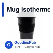 Mug isotherme personnalisable 350 ml avec logo | Adina - Miniature 9