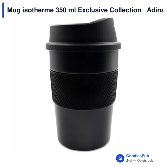 Mug isotherme personnalisable 350 ml avec logo | Adina - Image 9