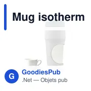 Mug isotherme personnalisable 400 ml avec logo - Air Gifts - Miniature 3