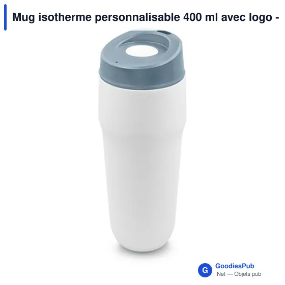 Mug isotherme personnalisable 400 ml avec logo - Air Gifts - Image 4