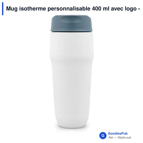 Mug isotherme personnalisable 400 ml avec logo - Air Gifts - Image 7