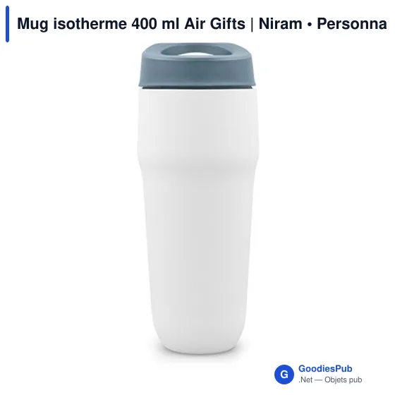 Mug isotherme personnalisable 400 ml avec logo - Air Gifts - Image 8