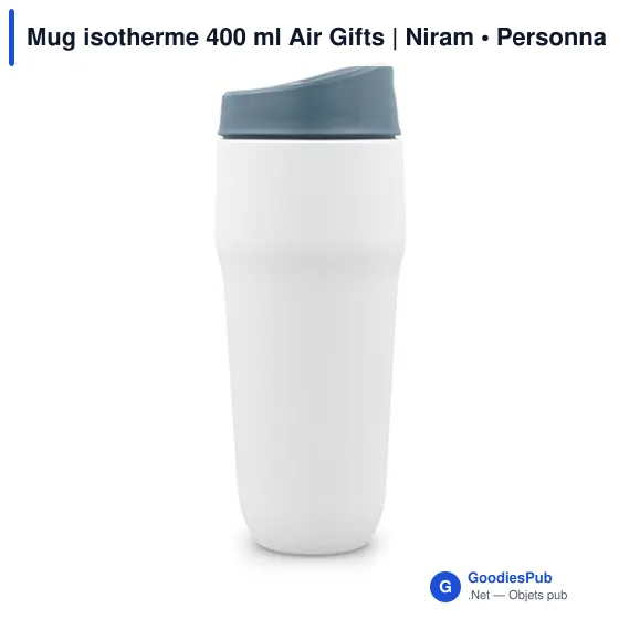 Mug isotherme personnalisable 400 ml avec logo - Air Gifts - Image 10