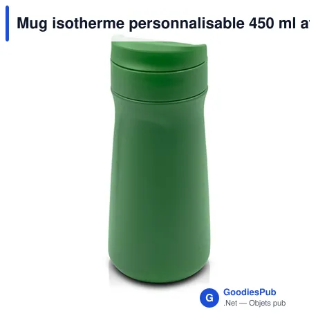 Mug isotherme personnalisable 450 ml avec logo - Air Gifts | Zesha