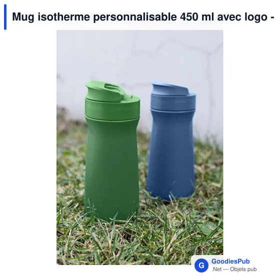 Mug isotherme personnalisable 450 ml avec logo - Air Gifts | Zesha - Image 12