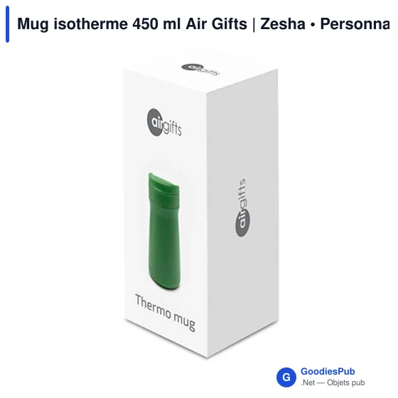 Mug isotherme personnalisable 450 ml avec logo - Air Gifts | Zesha - Image 9