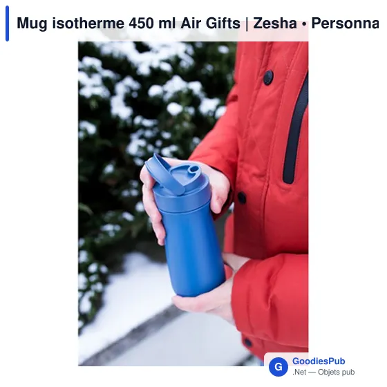 Mug isotherme personnalisable 450 ml avec logo - Air Gifts | Zesha - Image 10