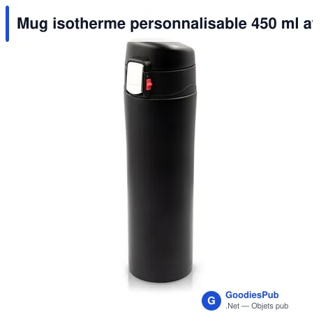 Mug isotherme personnalisable 450 ml avec logo - Els