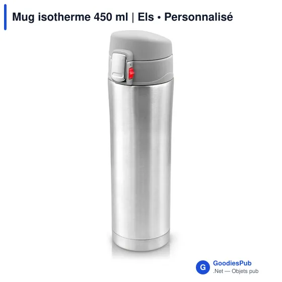 Mug isotherme personnalisable 450 ml avec logo - Els - Image 11