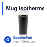 Mug isotherme personnalisable 600 ml avec logo - Air Gifts - Miniature 3