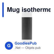 Mug isotherme personnalisable 600 ml avec logo - Air Gifts - Miniature 4