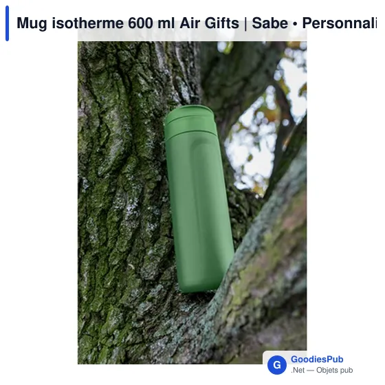 Mug isotherme personnalisable 600 ml avec logo - Air Gifts - Image 9