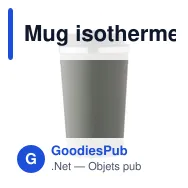 Mug isotherme de 380 ml en acier inoxydable Sofia - Miniature 1