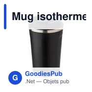 Mug isotherme de 380 ml en acier inoxydable Sofia - Miniature 2