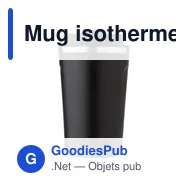 Mug isotherme de 380 ml en acier inoxydable Sofia - Miniature 4