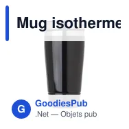 Mug isotherme personnalisable 450 ml avec logo - Velma - Miniature 1