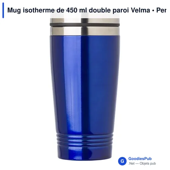 Mug isotherme personnalisable 450 ml avec logo - Velma - Image 2