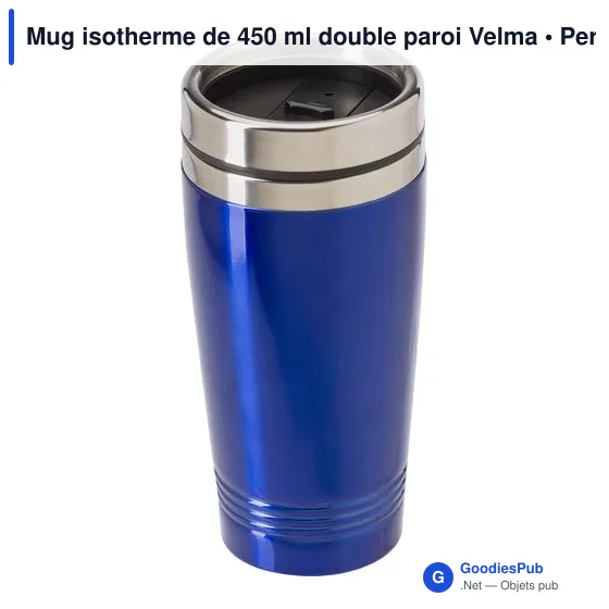 Mug isotherme personnalisable 450 ml avec logo - Velma - Image 8