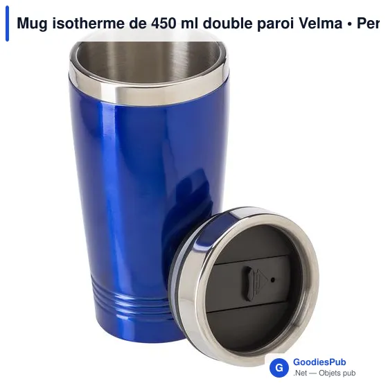 Mug isotherme personnalisable 450 ml avec logo - Velma - Image 9