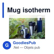 Mug isotherme personnalisable en acier inoxydable avec logo - Miniature 4