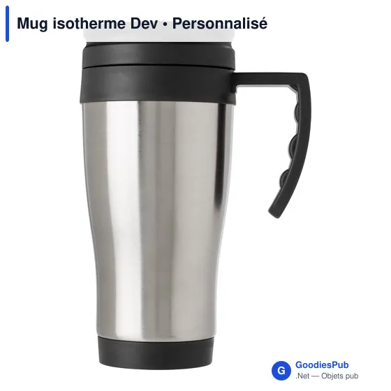 Mug isotherme personnalisable en acier inoxydable avec logo - Image 6